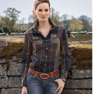 Barbour classic Cindall Tartan shirt size 6